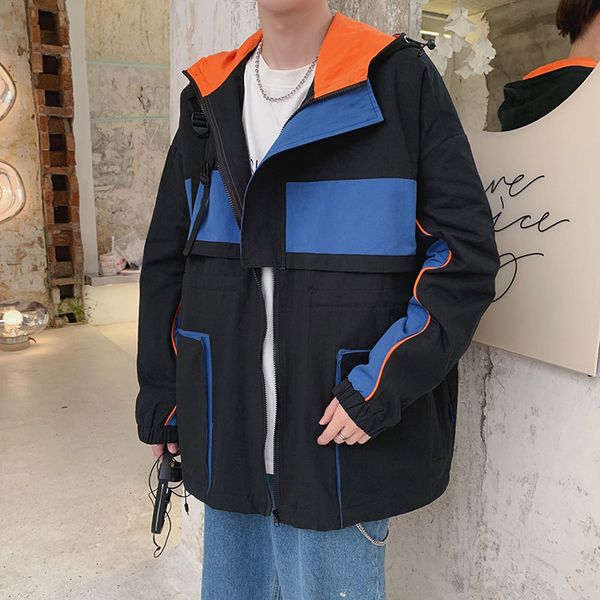 new contrast color patchwork men's fashion hooded autumn jackets and coats m-5xl plus size youth man windbreaker cargo outerwear, Black;brown
new contrast color patchwork men's fashion hooded autumn jackets and coats m-5xl plus size youth man windbreaker cargo outerwear, Black;brown