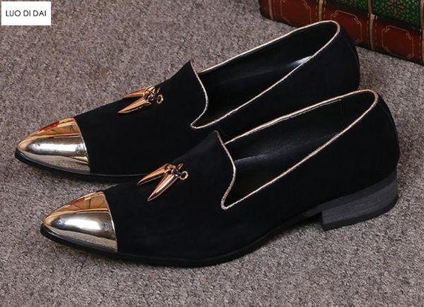 2019 fashion dress shoes point toe loafers wedding shoes men party iron toe business gold embroidery loafers male, Black
2019 fashion dress shoes point toe loafers wedding shoes men party iron toe business gold embroidery loafers male, Black