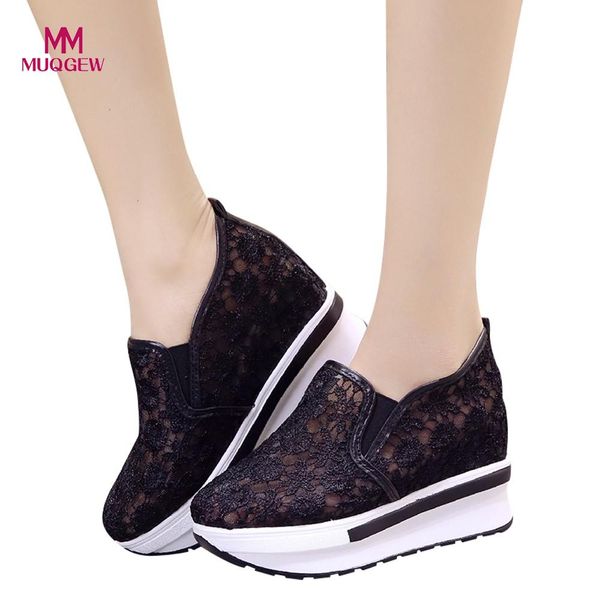 women's shoes boots increased net shoe women casual shoes breathable mesh slope thick platform slip-on boots zapatos mujer, Black
women's shoes boots increased net shoe women casual shoes breathable mesh slope thick platform slip-on boots zapatos mujer, Black