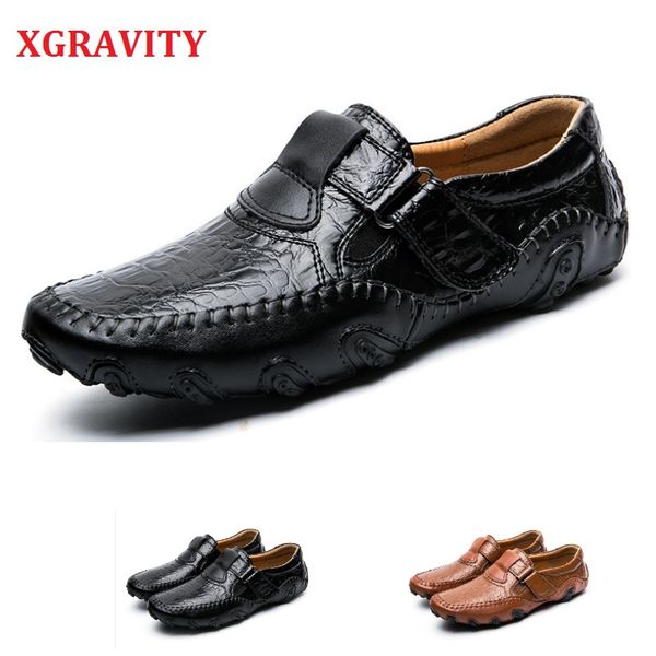 xgravity plus size male fashion flat shoes men's casual flats driving genuine leather man footwears driver boat shoes a202, Black
xgravity plus size male fashion flat shoes men's casual flats driving genuine leather man footwears driver boat shoes a202, Black