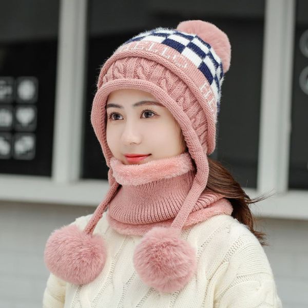 fashion-bingyuanhaoxuan fashion women's winter hats scarf knitting hat pom poms ball beacaps thick skullies female cap scarf, Blue;gray
fashion-bingyuanhaoxuan fashion women's winter hats scarf knitting hat pom poms ball beacaps thick skullies female cap scarf, Blue;gray