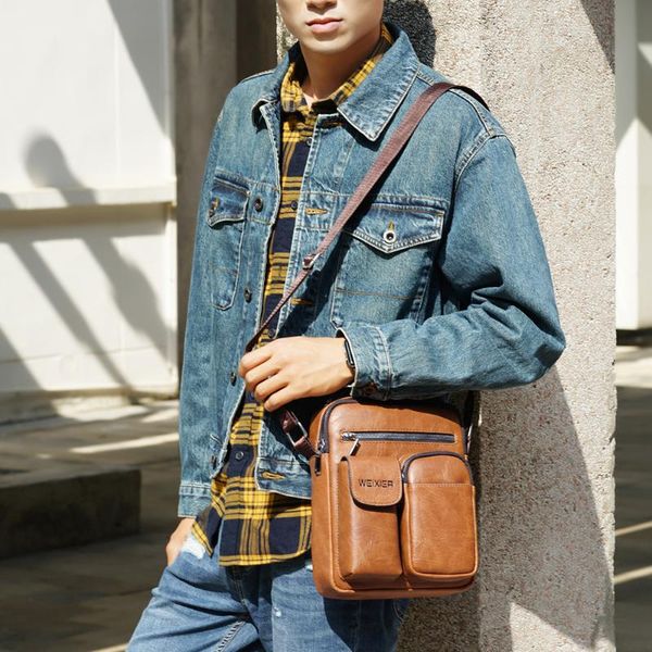 puimentiua retro men shoulder bags pu leather business man messenger crossbody bags male vintage zipper handbags
puimentiua retro men shoulder bags pu leather business man messenger crossbody bags male vintage zipper handbags