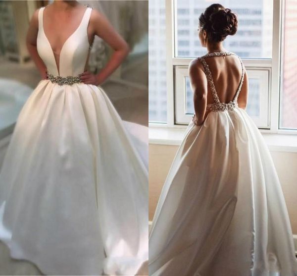 backless deep v neck long ball gown prom dresses with beaded floor length special occasion evening party gowns saudi arabia dress, Black
backless deep v neck long ball gown prom dresses with beaded floor length special occasion evening party gowns saudi arabia dress, Black