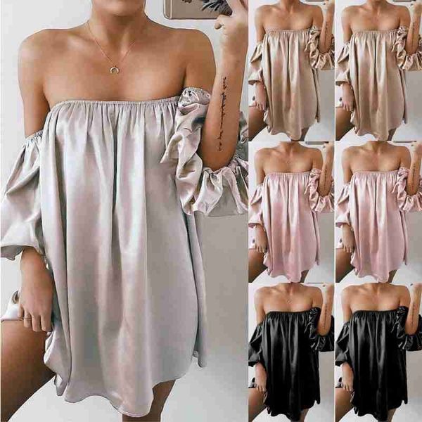 womens clothes women dresses fashion women summer casual loose short mini dress evening party strapless off shoulder dress drop shipping, Black;gray
womens clothes women dresses fashion women summer casual loose short mini dress evening party strapless off shoulder dress drop shipping, Black;gray