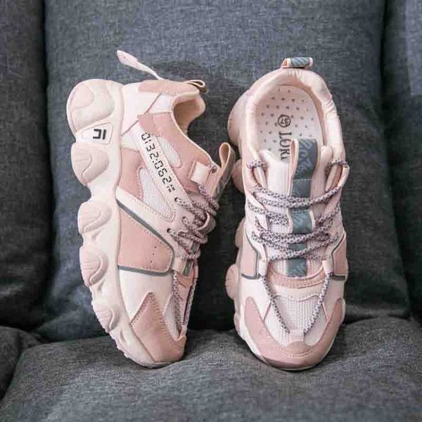 women sneakers vulcanize shoes korean fashion new female black pink platform thick sole running shoe e15-31
women sneakers vulcanize shoes korean fashion new female black pink platform thick sole running shoe e15-31