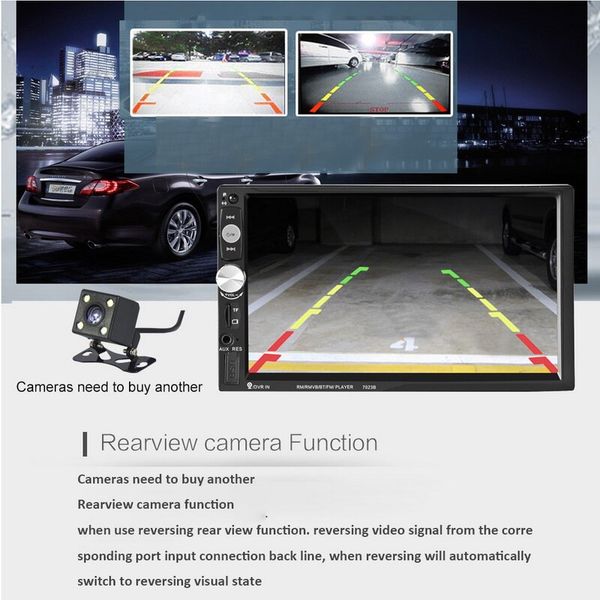 7023b 2 din auto video stereo 7" touch screen video mp5 player auto radio backup camera car multimedia player bluetooth
7023b 2 din auto video stereo 7" touch screen video mp5 player auto radio backup camera car multimedia player bluetooth