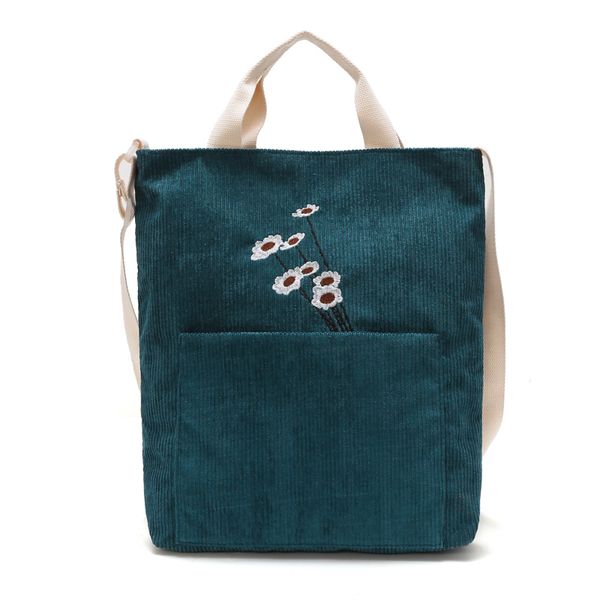reusable shopping bags casual tote female handbag woman embroidered floral corduroy shoulder bag
reusable shopping bags casual tote female handbag woman embroidered floral corduroy shoulder bag