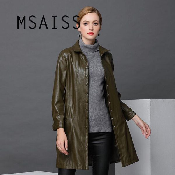 msaiss 2018 autumn plus size soft faux leather jacket women winter loose long coat female leather jacket outwear windbreaker, Black
msaiss 2018 autumn plus size soft faux leather jacket women winter loose long coat female leather jacket outwear windbreaker, Black