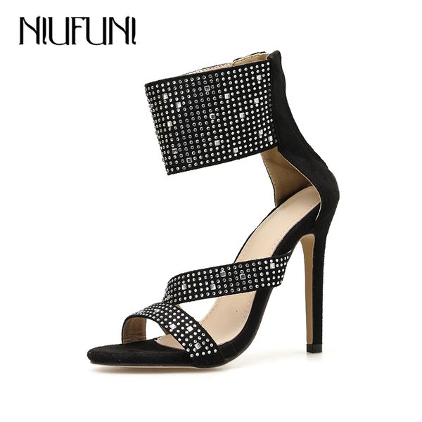 niufuni high heels women sandals fashion rhinesonte party dress shoes female sandals ankle wrap shoes woman size 36-42, Black
niufuni high heels women sandals fashion rhinesonte party dress shoes female sandals ankle wrap shoes woman size 36-42, Black