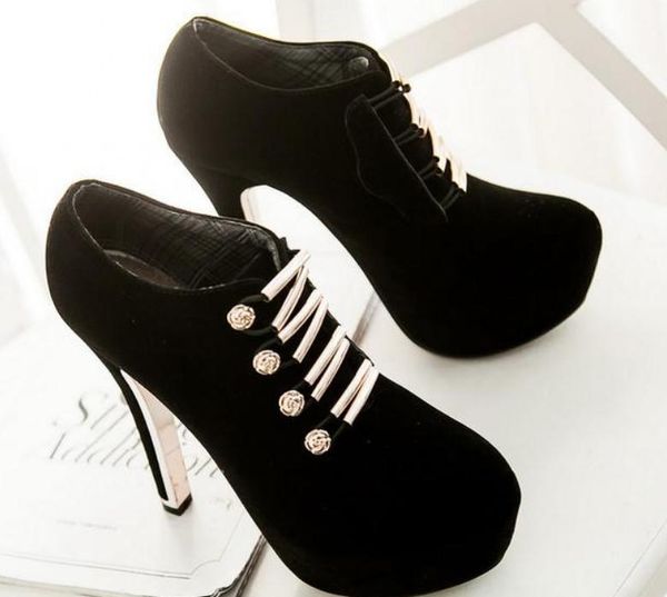 2019 women's shoes in spring and autumn with new style high heel fine heel round head waterproof table suede@4048, Black
2019 women's shoes in spring and autumn with new style high heel fine heel round head waterproof table suede@4048, Black