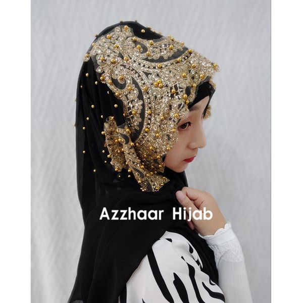 woman hijab solid color rhinestone beading sequins chiffon silk popular shawls scarf headband muslim turban abaya diamonds, Red
woman hijab solid color rhinestone beading sequins chiffon silk popular shawls scarf headband muslim turban abaya diamonds, Red