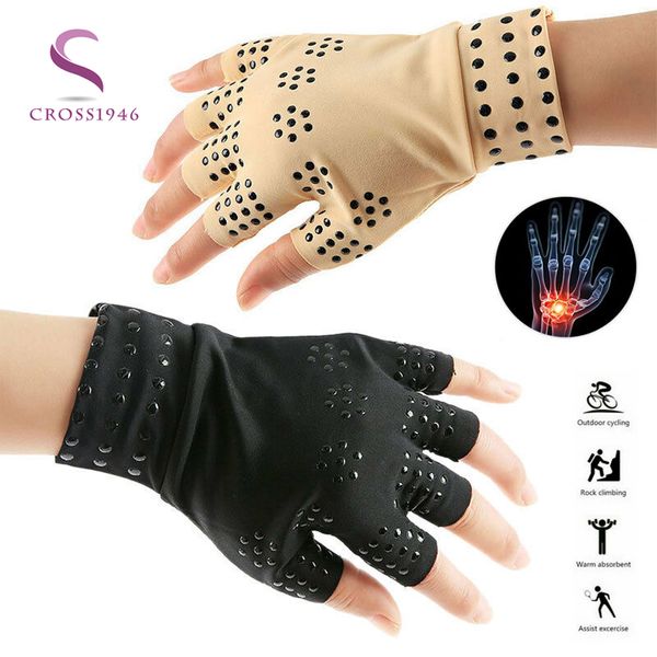 men women new magnetic anti arthritis health compression therapy gloves half finger fingerless gloves drop shipping, Black;red
men women new magnetic anti arthritis health compression therapy gloves half finger fingerless gloves drop shipping, Black;red
