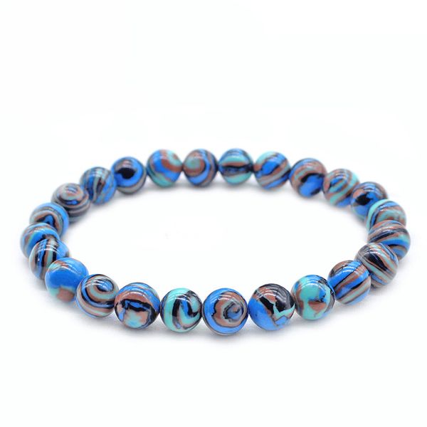 6mm 8mm 10mm multicolor blue natural stone bracelet men women's charm malachite beaded bracelet, Black
6mm 8mm 10mm multicolor blue natural stone bracelet men women's charm malachite beaded bracelet, Black