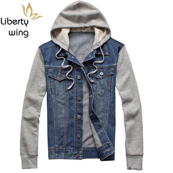new fashion casual hooded denim autumn slim fit plus size m-4xl mens jean jackets pocket cowboy outerwear male, Black;brown
new fashion casual hooded denim autumn slim fit plus size m-4xl mens jean jackets pocket cowboy outerwear male, Black;brown