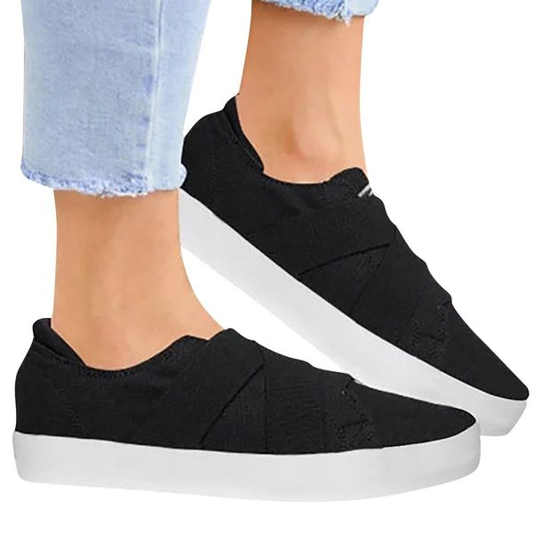 vogue women summer canvas running summer beach shoes casual single shoe slip-on sewing mixed colors fashion sport shoes june 11, Black
vogue women summer canvas running summer beach shoes casual single shoe slip-on sewing mixed colors fashion sport shoes june 11, Black