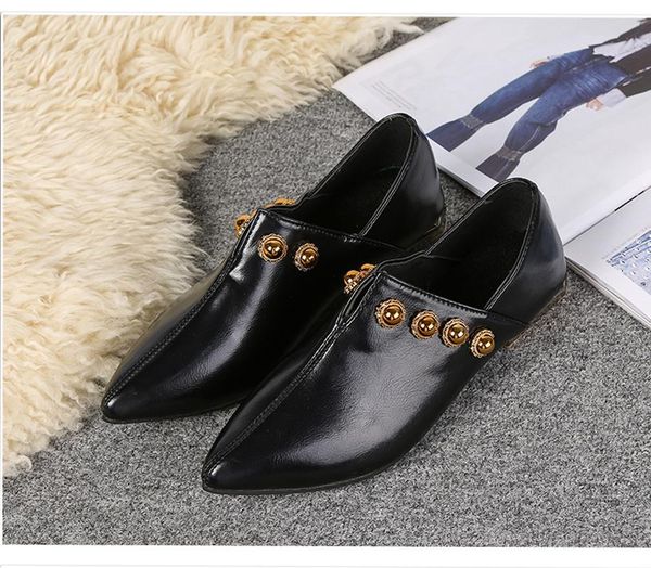 western style women flats button decor female shoes 2020 new fashion spring summer casual loafers women fisherman shoes j16-33, Black
western style women flats button decor female shoes 2020 new fashion spring summer casual loafers women fisherman shoes j16-33, Black