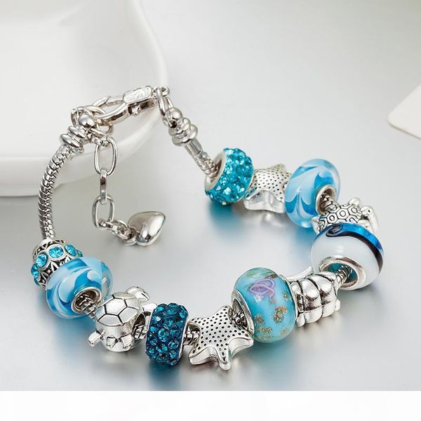 blue magic beads bracelet 925 silver pandora bracelet starfish turtle bracelet magic beads pandora gold beads as diy jewelry gifts, Golden;silver
blue magic beads bracelet 925 silver pandora bracelet starfish turtle bracelet magic beads pandora gold beads as diy jewelry gifts, Golden;silver