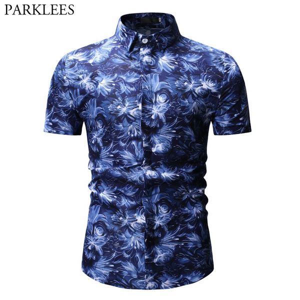 summer short sleeve shirt men 2019 summer new floral print hawaiian shirt men slim fit casual plus size hawaii shirts chemise, White;black
summer short sleeve shirt men 2019 summer new floral print hawaiian shirt men slim fit casual plus size hawaii shirts chemise, White;black