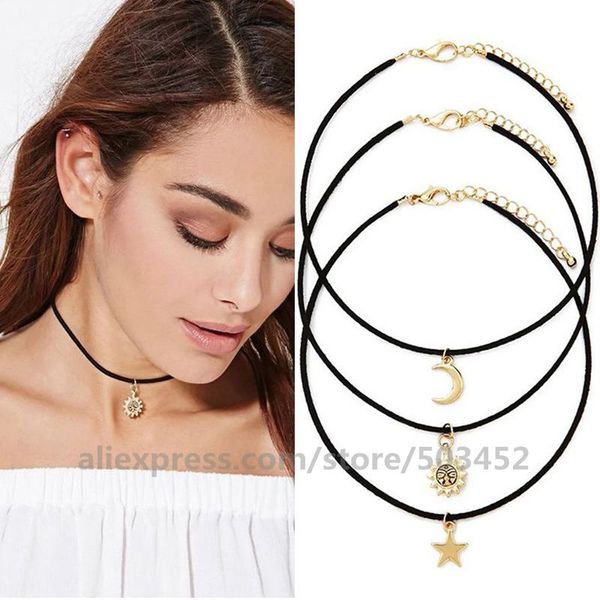 250pcs / серия trend многослойная collier femme star moon sun кулон украшения ожерелья простой velvet пояс ketting ожерелье сплава, Silver
250pcs / серия trend многослойная collier femme star moon sun кулон украшения ожерелья простой velvet пояс ketting ожерелье сплава, Silver