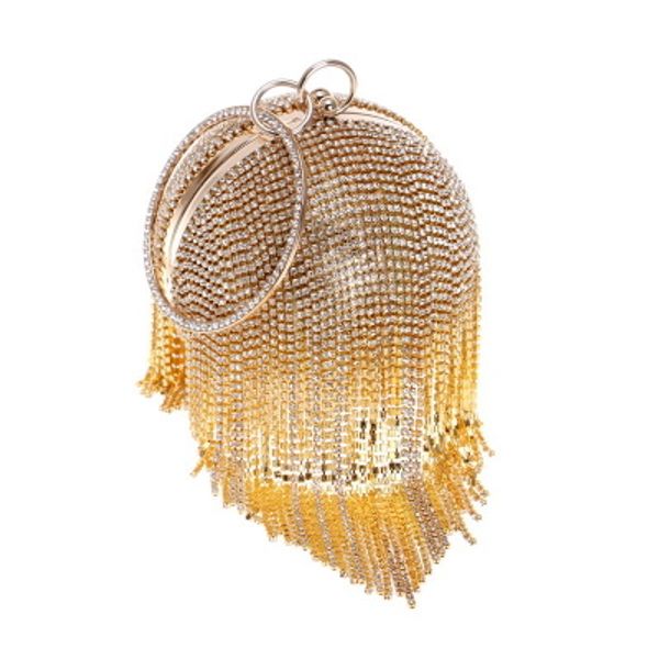 new european and american evening bag lady round ball evening dress bag tassel dress party party diamond hand
new european and american evening bag lady round ball evening dress bag tassel dress party party diamond hand
