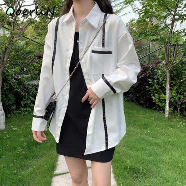 women's blouses & shirts large size blouse women summer long sleeve striped chiffon casual female fashion black ladies loose top, White
women's blouses & shirts large size blouse women summer long sleeve striped chiffon casual female fashion black ladies loose top, White