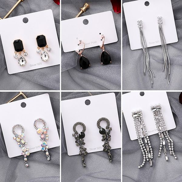 japan korea style jewelry color rhinestone chain tassel water drop earrings for fashion girl women accessories wholesale, Silver
japan korea style jewelry color rhinestone chain tassel water drop earrings for fashion girl women accessories wholesale, Silver