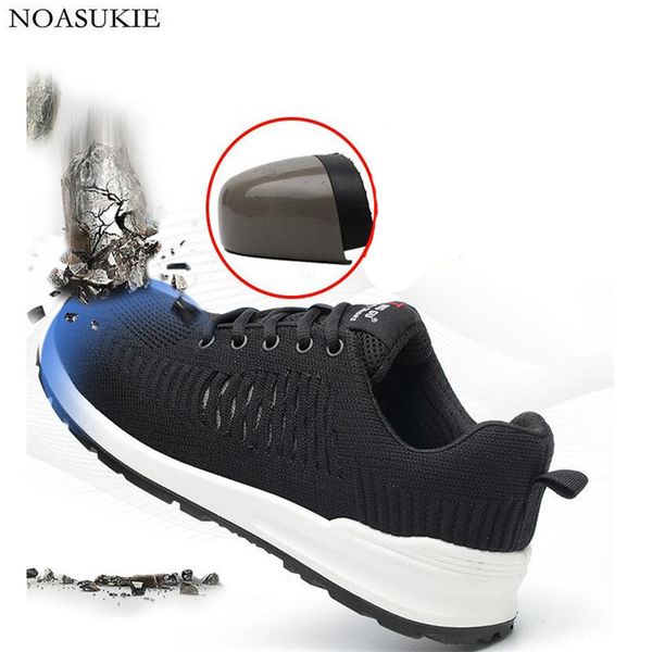 men summer striped breathable safety shoes deodorant mesh anti-smashing puncture work shoes sicherheitsschuhe steel toe, Black
men summer striped breathable safety shoes deodorant mesh anti-smashing puncture work shoes sicherheitsschuhe steel toe, Black