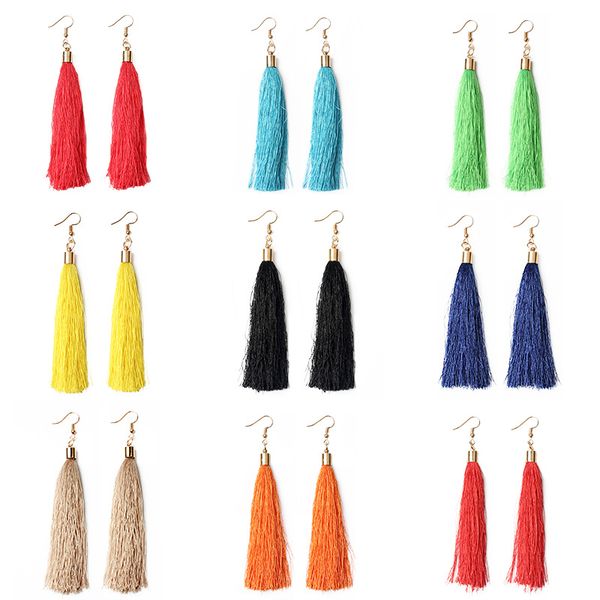 long personality tassel earrings europe america bohemian style earrings 2019 new fashion women long tassel earrings jewelry gift, Silver
long personality tassel earrings europe america bohemian style earrings 2019 new fashion women long tassel earrings jewelry gift, Silver