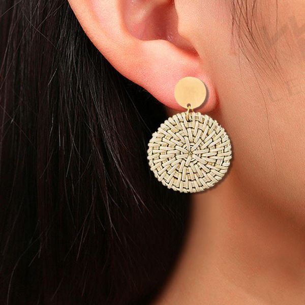 rattan earrings for women handmade straw braid drop dangle geometric earrings vintage boho ethnic dangle drop for women, Silver
rattan earrings for women handmade straw braid drop dangle geometric earrings vintage boho ethnic dangle drop for women, Silver