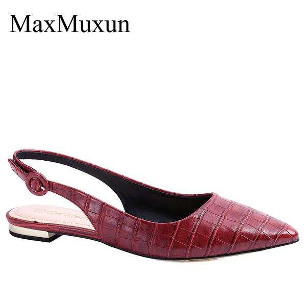 maxmuxun womens low heels sandals ladies fashion pointed toe sling back flat chunky heels casual court shoes, Black 
maxmuxun womens low heels sandals ladies fashion pointed toe sling back flat chunky heels casual court shoes, Black