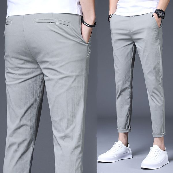 hzmen men's slim fit casual pants summer street wear skinny gentlemen trousers, Black
hzmen men's slim fit casual pants summer street wear skinny gentlemen trousers, Black