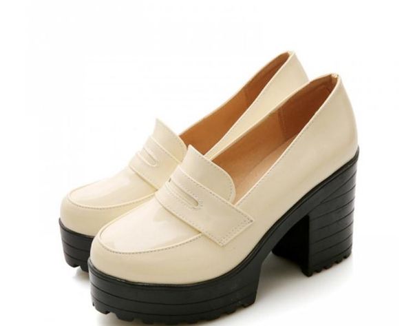 2018 women's shoes in spring and autumn with new high heel coarse heel round head waterproof table, Black
2018 women's shoes in spring and autumn with new high heel coarse heel round head waterproof table, Black