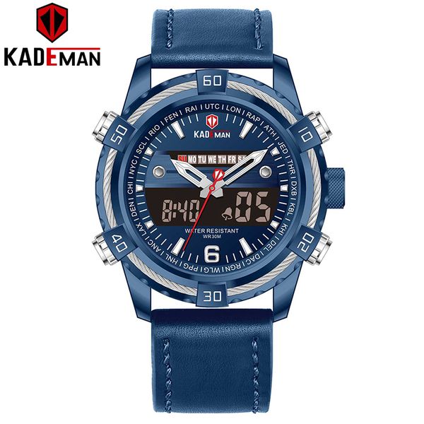 relogio masculino kademan mens watches quartz watch sport digital wristwatch waterproof leather strap clock, Slivery;brown
relogio masculino kademan mens watches quartz watch sport digital wristwatch waterproof leather strap clock, Slivery;brown