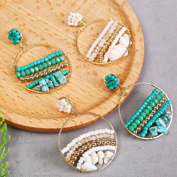 dangle & chandelier boho green natural stone handmade round beaded drop earrings for women korean geometric white crystal summer earring jew, Silver
dangle & chandelier boho green natural stone handmade round beaded drop earrings for women korean geometric white crystal summer earring jew, Silver