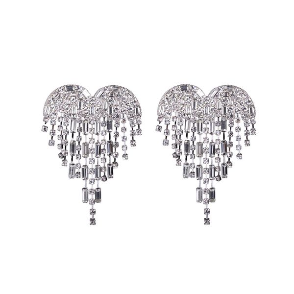 2020 peach heart rhinestone tassel designer earrings luxury designer jewelry women earrings designer jewelry shine fashion ins popular, Silver
2020 peach heart rhinestone tassel designer earrings luxury designer jewelry women earrings designer jewelry shine fashion ins popular, Silver