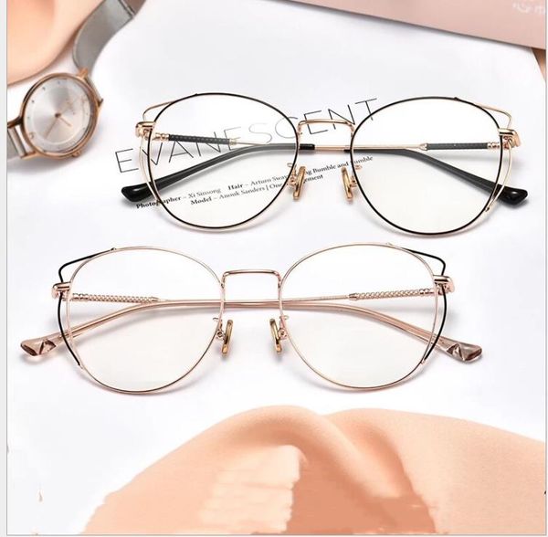 flat mirror female korean version of anti-blue glasses metal glasses frame tee can be equipped with myopia, White;black
flat mirror female korean version of anti-blue glasses metal glasses frame tee can be equipped with myopia, White;black