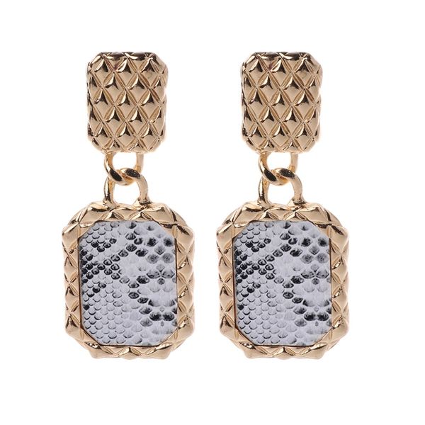 gold snakeskin print pendant statement drop earrings geometric dangle jewelry, Silver
gold snakeskin print pendant statement drop earrings geometric dangle jewelry, Silver