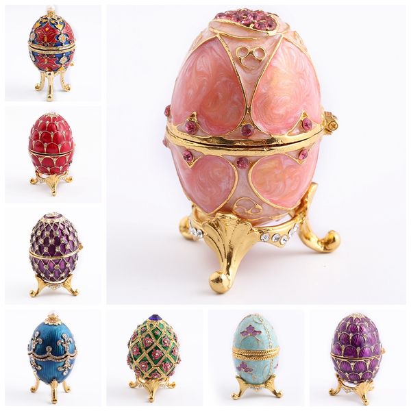metal jewelry box easter egg joyero storage diamond creative jewellery boxes european aesthetic crafts crystal rangement bijoux, Pink;blue
metal jewelry box easter egg joyero storage diamond creative jewellery boxes european aesthetic crafts crystal rangement bijoux, Pink;blue