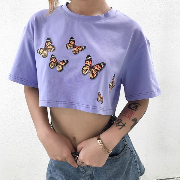cotton short sleeve casual loose cropped t shirt summer fashion crop tees t-shirts women korean style harajuku streetwear, White
cotton short sleeve casual loose cropped t shirt summer fashion crop tees t-shirts women korean style harajuku streetwear, White