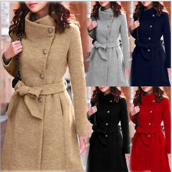 2019 autumn and winter new women's korean version of the long and medium belt woolen coat coat slim collar woolen coat, Tan;black
2019 autumn and winter new women's korean version of the long and medium belt woolen coat coat slim collar woolen coat, Tan;black