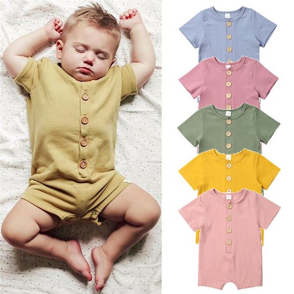 uniesx newborn baby boys clothes rompers infant round neck button rompers jumpsuits cotton children infant baby girls clothing, Blue
uniesx newborn baby boys clothes rompers infant round neck button rompers jumpsuits cotton children infant baby girls clothing, Blue