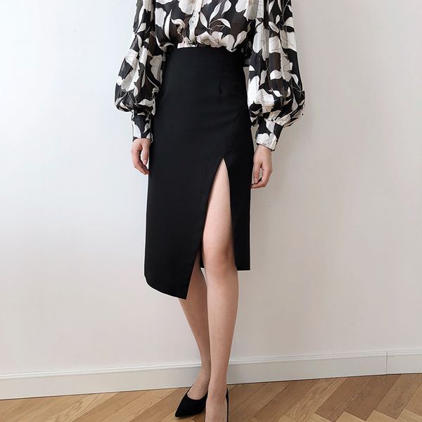 2020 women high waist bodycon skirt saia women split hem black skirt midi length pencil faldas jupe femme
2020 women high waist bodycon skirt saia women split hem black skirt midi length pencil faldas jupe femme