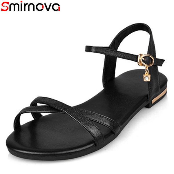 smirnova 2019 big size 46 soft leather shoes women sandals summer beach shoes fashion casual flat woman black
smirnova 2019 big size 46 soft leather shoes women sandals summer beach shoes fashion casual flat woman black