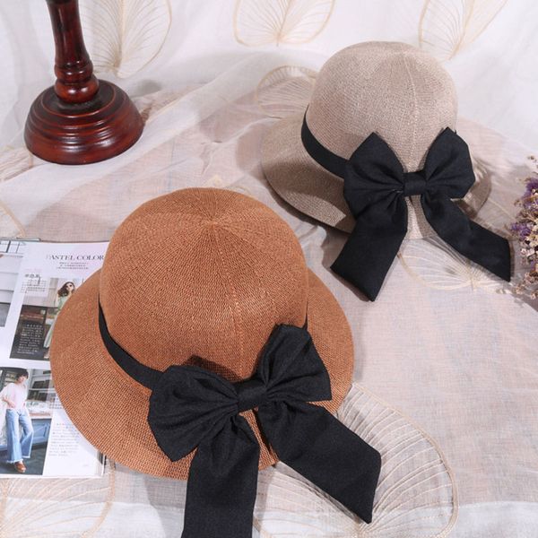 summer bow bucket hats women beach sun visors knitted breathable hat new collapsible dome solid caps all match casual adult, Blue;gray
summer bow bucket hats women beach sun visors knitted breathable hat new collapsible dome solid caps all match casual adult, Blue;gray