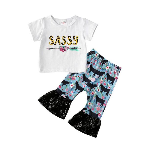0-3y toddler kids baby girls clothes sets letter floral print t-shirt sequined flare long pants clothes 2pcs outfits set, White
0-3y toddler kids baby girls clothes sets letter floral print t-shirt sequined flare long pants clothes 2pcs outfits set, White