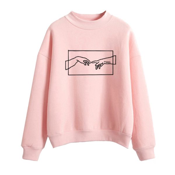creation hands line art winter sweatshirts hoodie kawaii pullover jumper outfits tumblr gothic aesthetic harajuku, Black
creation hands line art winter sweatshirts hoodie kawaii pullover jumper outfits tumblr gothic aesthetic harajuku, Black