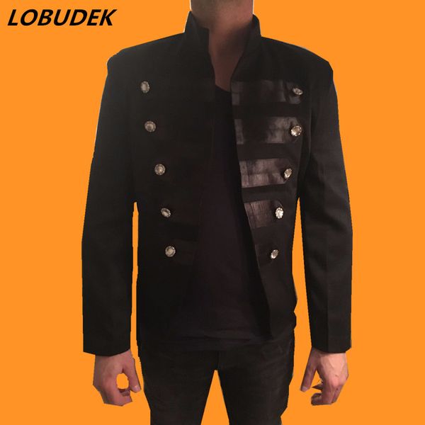 2016 men blazer jacket outwear male clothes red black color for singer dancer performance prom dress show party nightclub bar, White;black
2016 men blazer jacket outwear male clothes red black color for singer dancer performance prom dress show party nightclub bar, White;black
