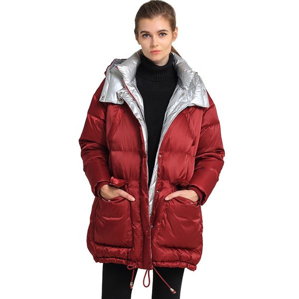 female down clothes white duck down warm fashion hooded jacket waterproof jacket, Black
female down clothes white duck down warm fashion hooded jacket waterproof jacket, Black