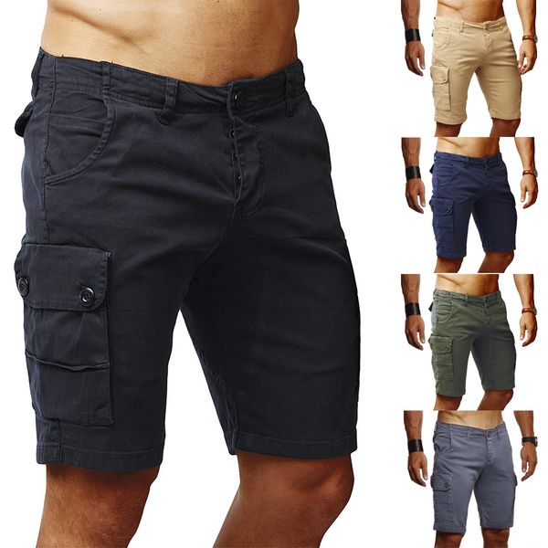 men's casual loose workout tooling shorts multi-pocket pants cotton beach pants, White;black
men's casual loose workout tooling shorts multi-pocket pants cotton beach pants, White;black