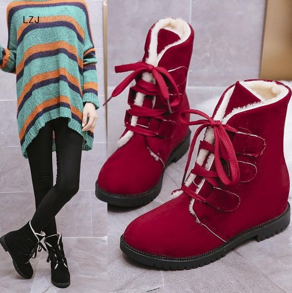 lzj 2019 new women boots female winter shoes woman fur warm snow boots increase within mid-calf platform botas mujer, Black
lzj 2019 new women boots female winter shoes woman fur warm snow boots increase within mid-calf platform botas mujer, Black